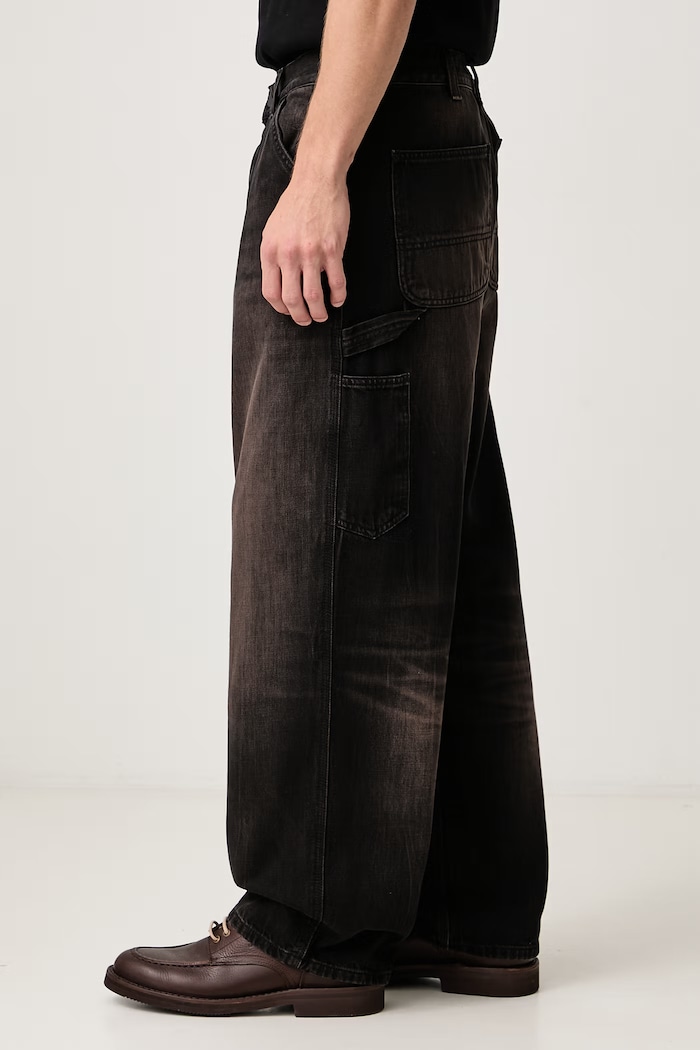 OG Single Knee Pant jeans loose da uomo Carhartt WIP I034871 nero