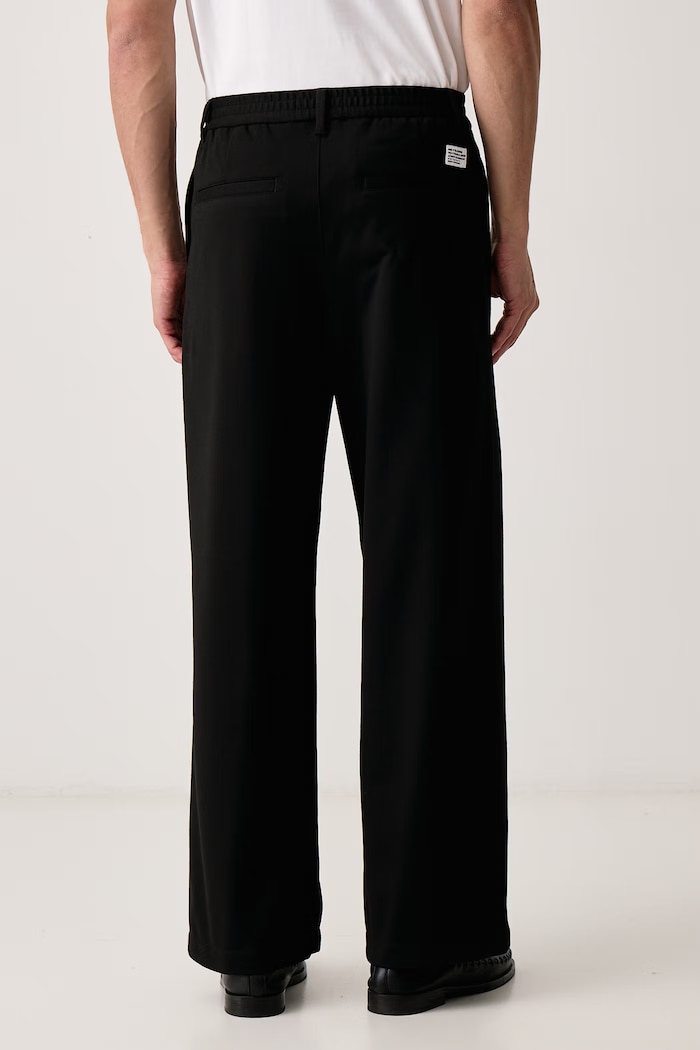 Odzież Marc O'Polo Spodnie wide leg męskie 5000017060 czarny