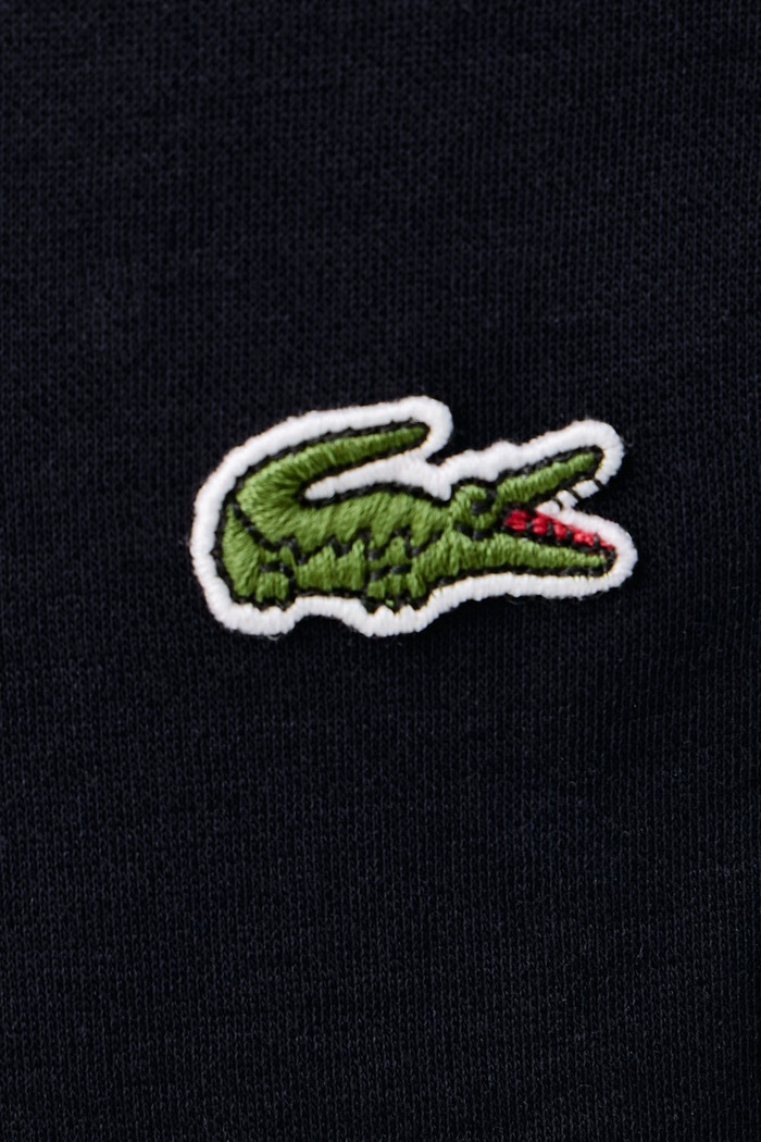 Spodnie dresowe męskie z bawełną Lacoste XH8615 granatowy