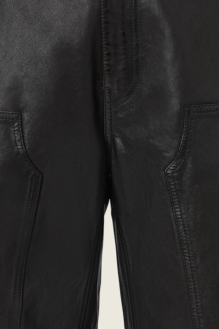 AllSaints Spodnie męskie skórzane CARVER M009TF
