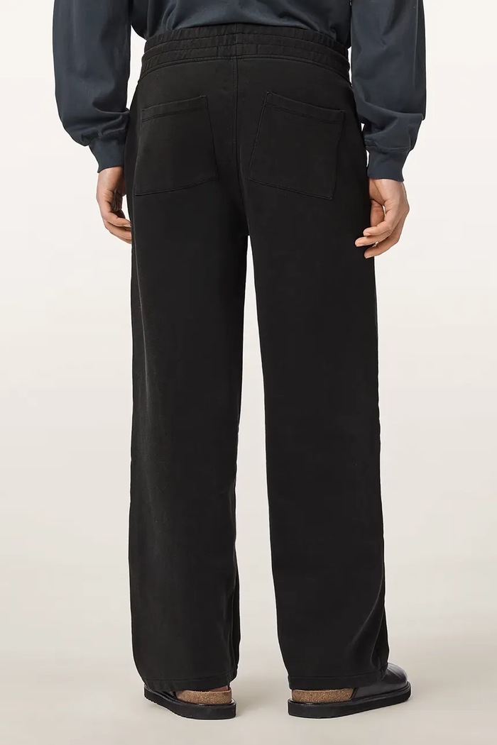 AllSaints Spodnie dresowe męskie bawełniane CHROMIUM M012TF czarny AW26
