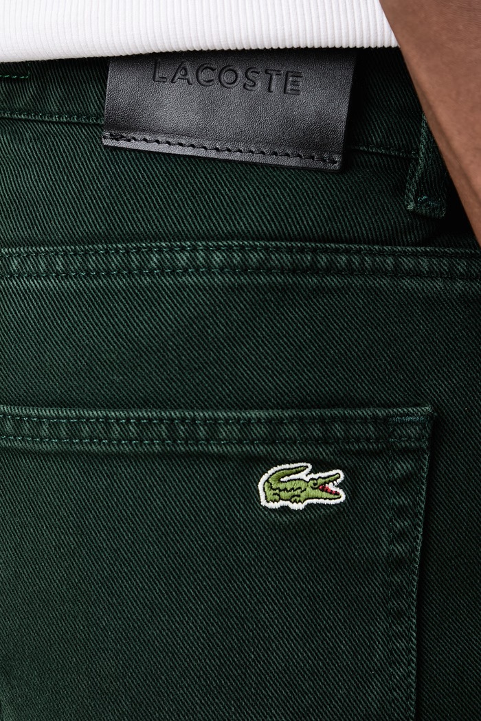 Jeansy regular męskie Lacoste zielony HH2321.YZP