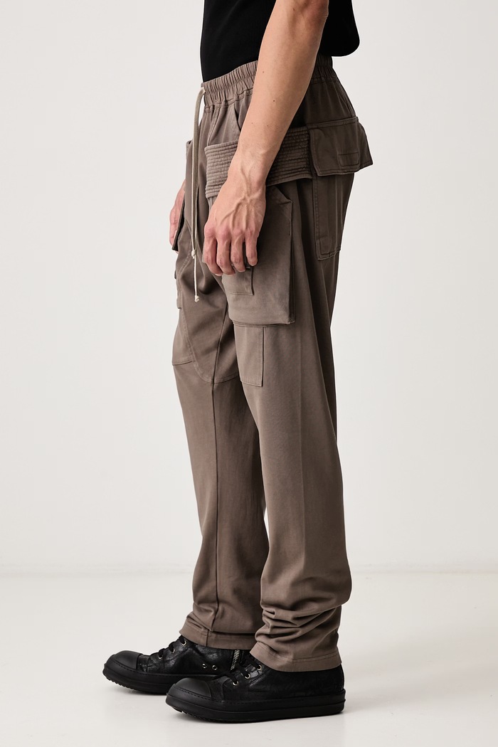 Creatch Cargo hlače cargo s pamukom za muškarce Rick Owens DRKSHDW DU02F6376.RIG siva