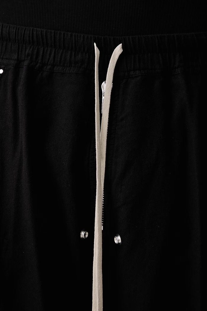 Double Cargo Jumbo Belas hlače od pamuka za muškarce Rick Owens DRKSHDW crna DU02F6398.CFL