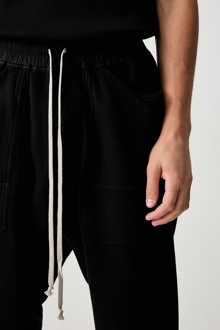 Classic Cargo donji dio trenirke od pamuka s elastanom za muškarce Rick Owens DRKSHDW crna DU02F6370.F