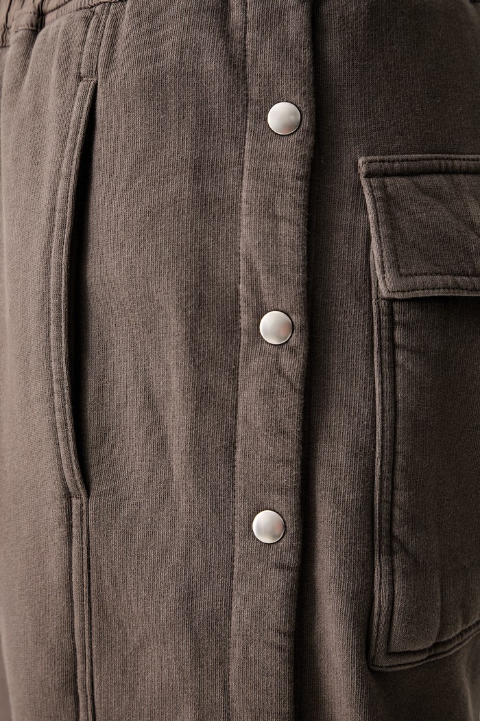 Wide pusher donji dio trenirke od pamuka za muškarce Rick Owens DRKSHDW siva DU02F6393.F
