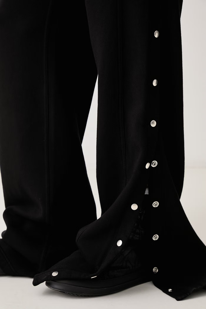 Rick Owens DRKSHDW Wide pusher donji dio trenirke od pamuka za muškarce DU02F6393.F