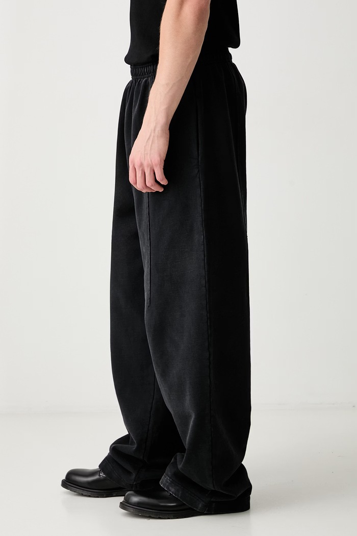 Sweatpants cotton Men's Vetements MH27SP192B black