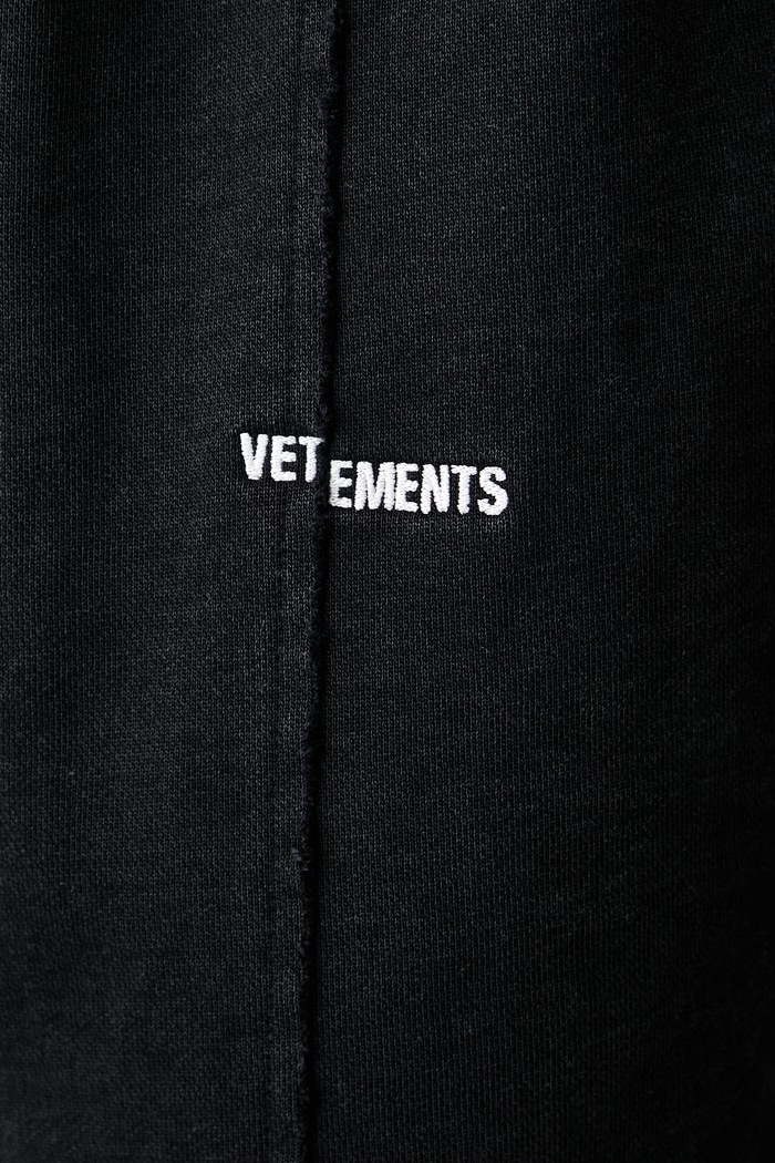 Sweatpants cotton Men's Vetements black MH27SP192B