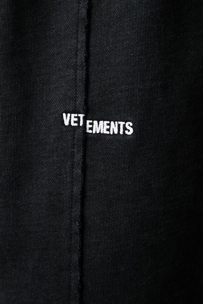 Sweatpants cotton Men's Vetements black MH27SP192B