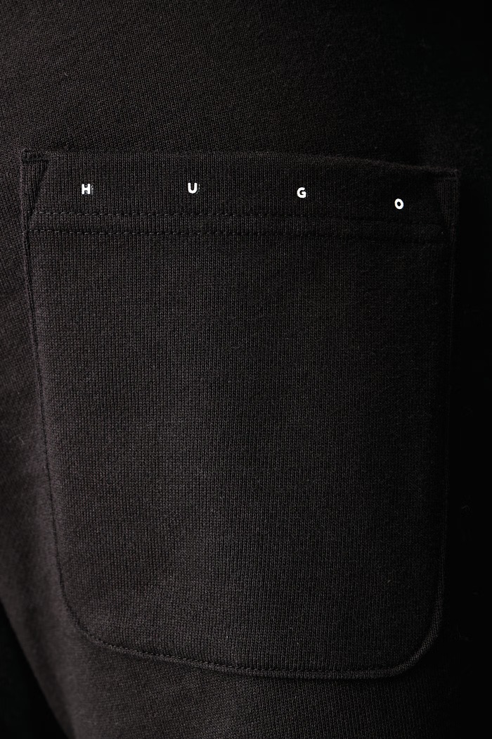 Pantaloni de trening pentru bărbați din bumbac Devropant HUGO 50573923 negru