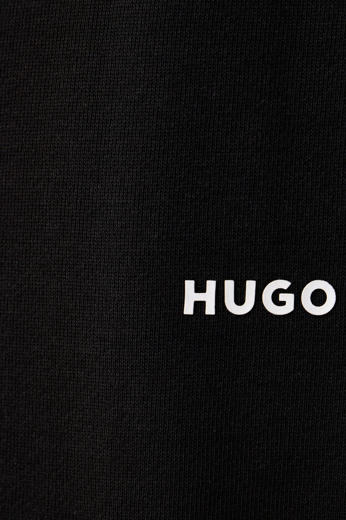 Trenirka moška bombažna Deryonte HUGO 50569420 črna