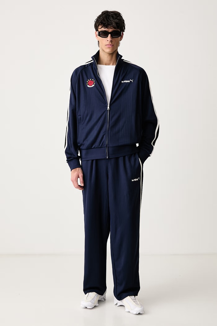 Puma PUMA x LE PERE spodnie dresowe męskie 639193 granatowy AW26
