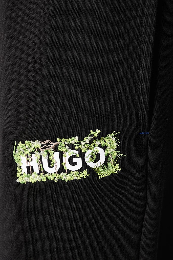 Спортивные штаны для мужчин из хлопка Nivion HUGO Blue 50567964 чёрный