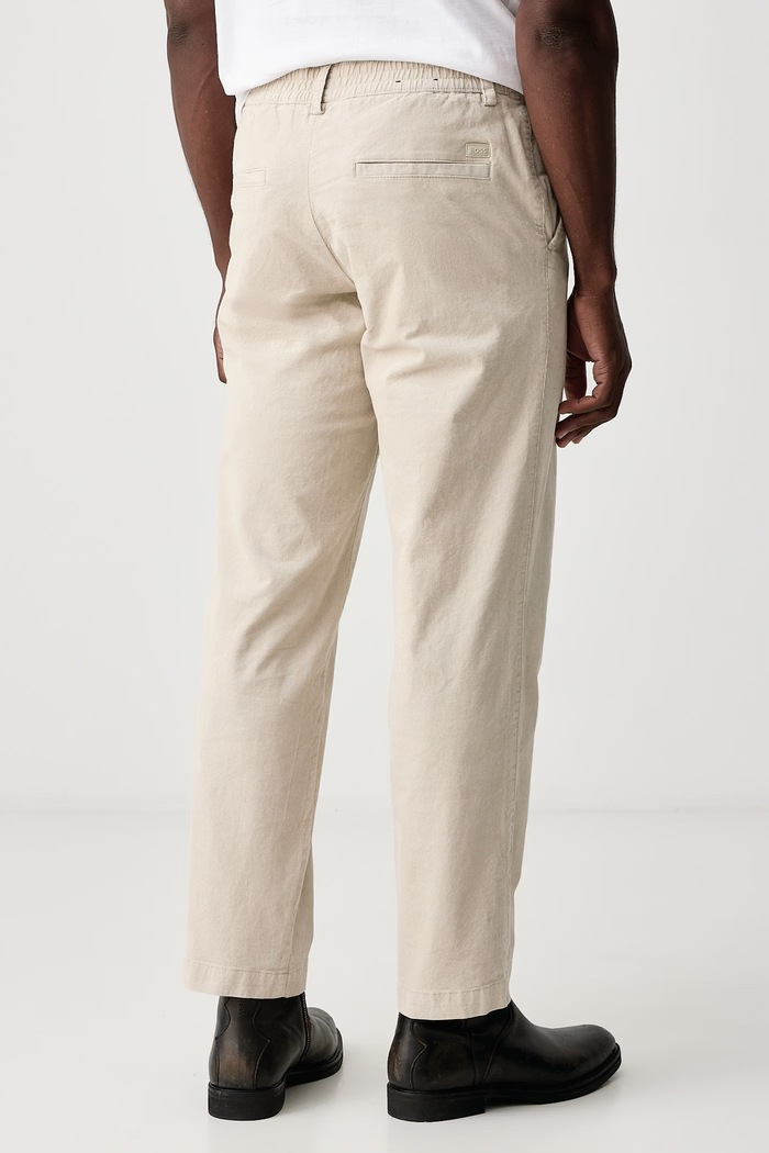 Oblečenie BOSS Orange Nohavice pánske menčestrové Chino_Keyes_DS 50569443 béžová