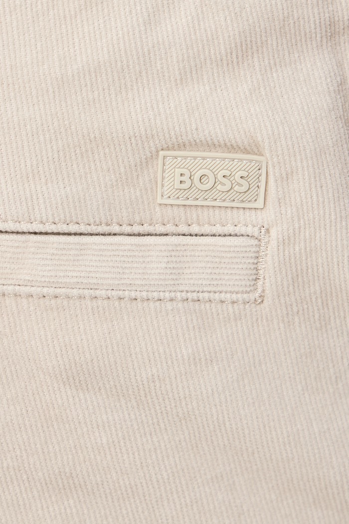 Nohavice pánske menčestrové Chino_Keyes_DS BOSS Orange 50569443 béžová