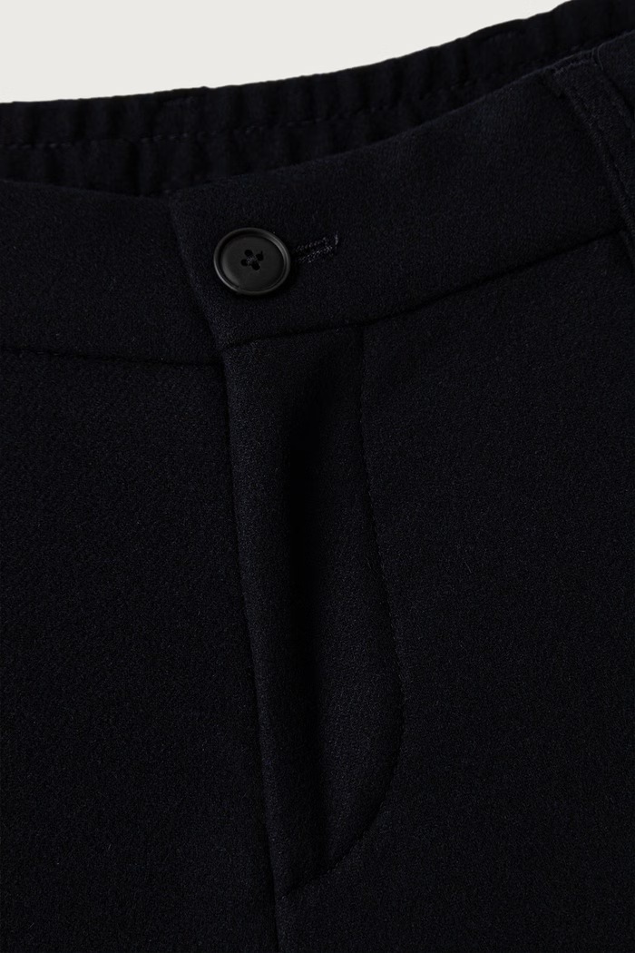 Odjeća BOSS Slim fit hlače za muškarce s dodatkom vune P-Genius-CW-WG-264 50571997 mornarsko plava