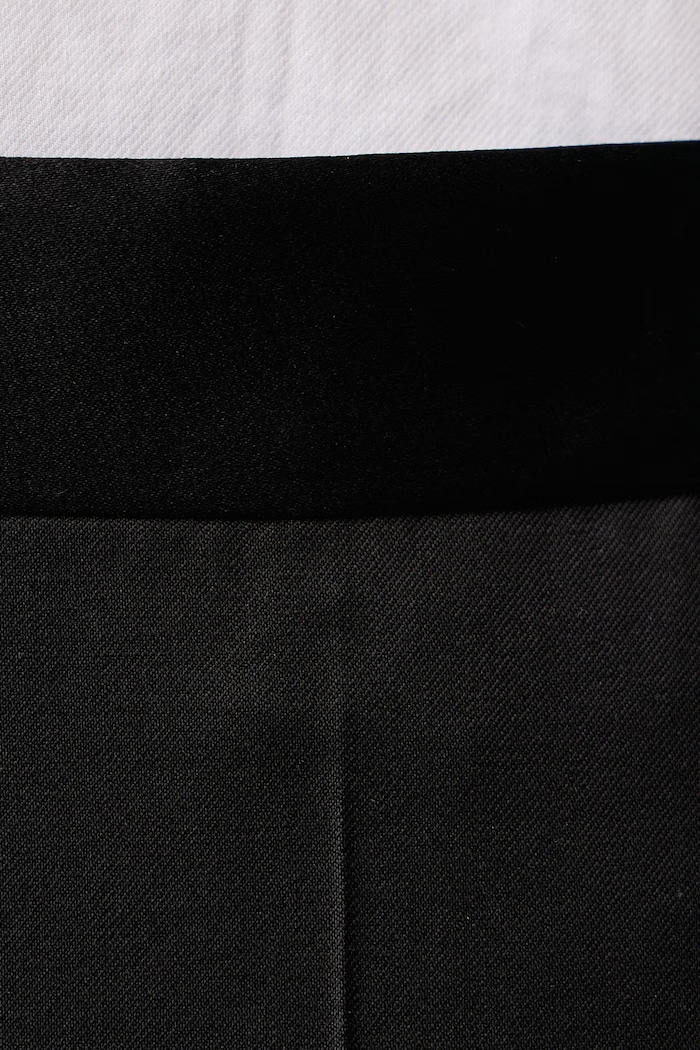 Spodnie slim fit męskie wełniane H-Genius-Tux-B1 BOSS 50566928 czarny