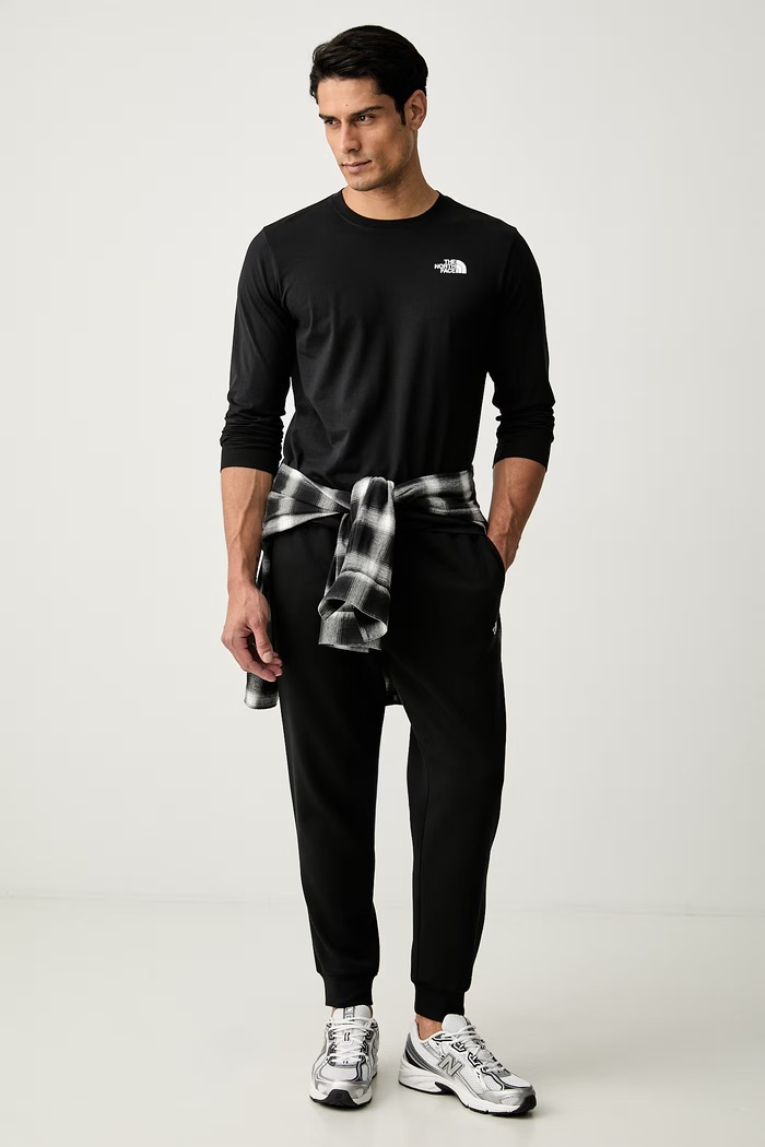 The North Face spodnie dresowe męskie z bawełną Evolution NF0A8CWYJK31 czarny AW26