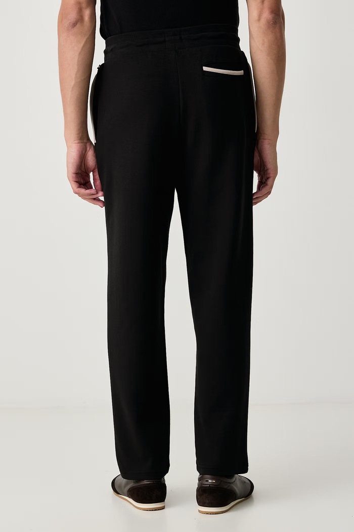 Oblačila BOSS Loungewear hlače moške z bombažem Sense Pants 50570557 črna