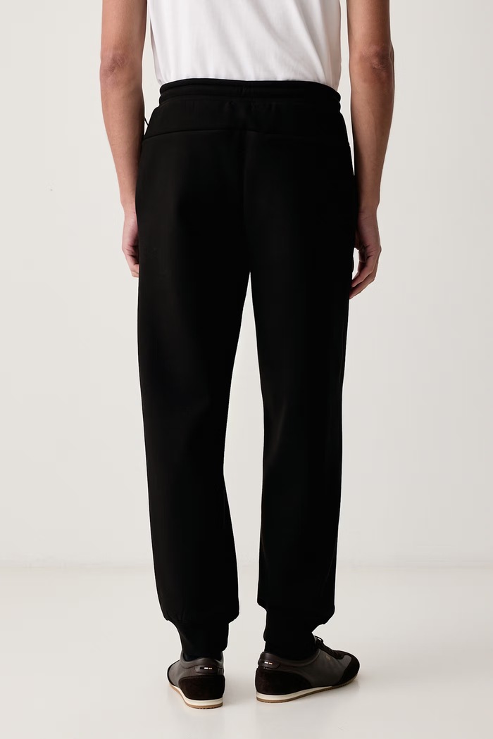 Îmbrăcăminte BOSS Green Pantaloni de trening pentru bărbați cu bumbac JT_PS Icons70 50569936 negru