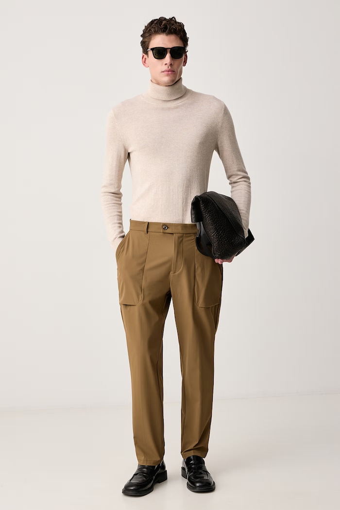 BOSS Green Hlače za muškarce TR_PS Icons 50565234 smeđa AW26