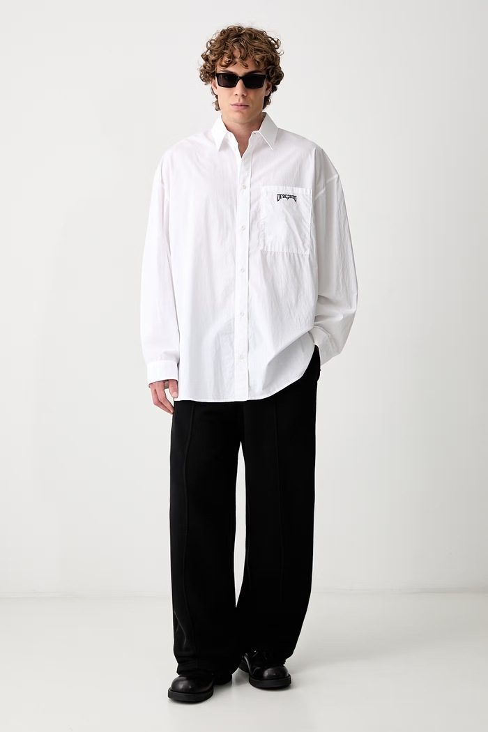 MM6 Maison Margiela spodnie dresowe z bawełną męskie SH0KA0040.S25606 czarny AW26
