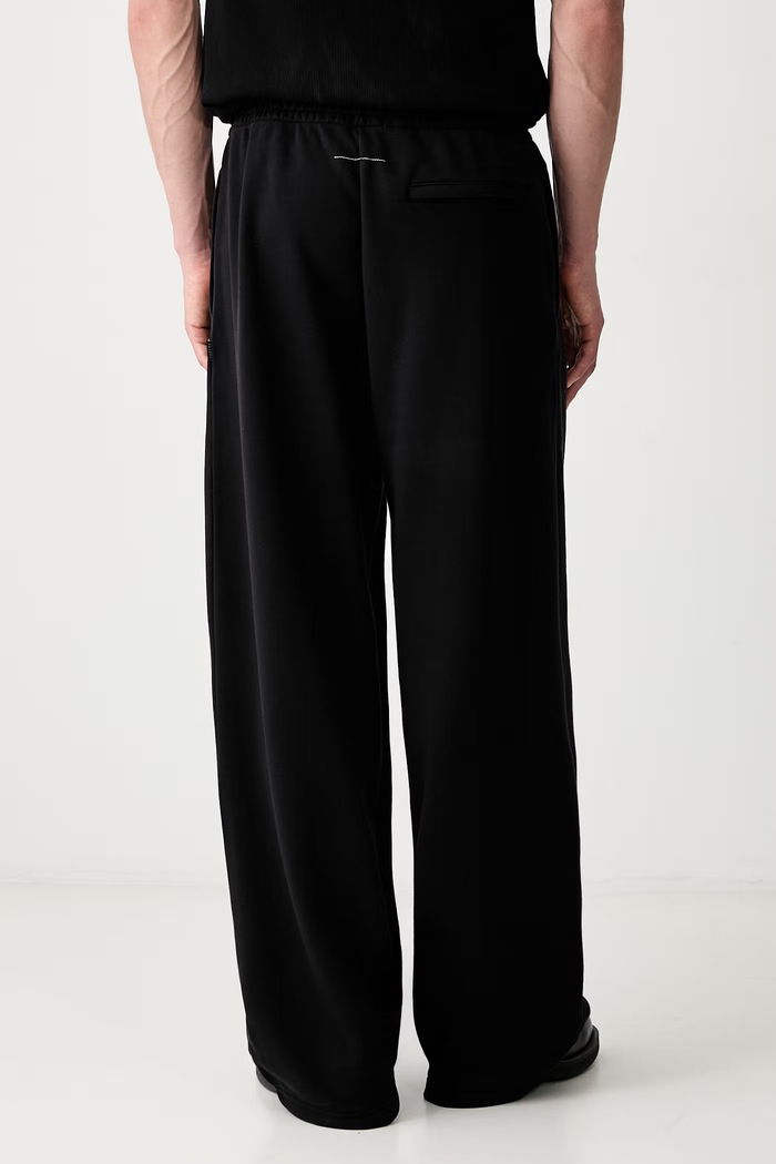 Odzież MM6 Maison Margiela spodnie dresowe z bawełną męskie SH0KA0040.S25606 czarny