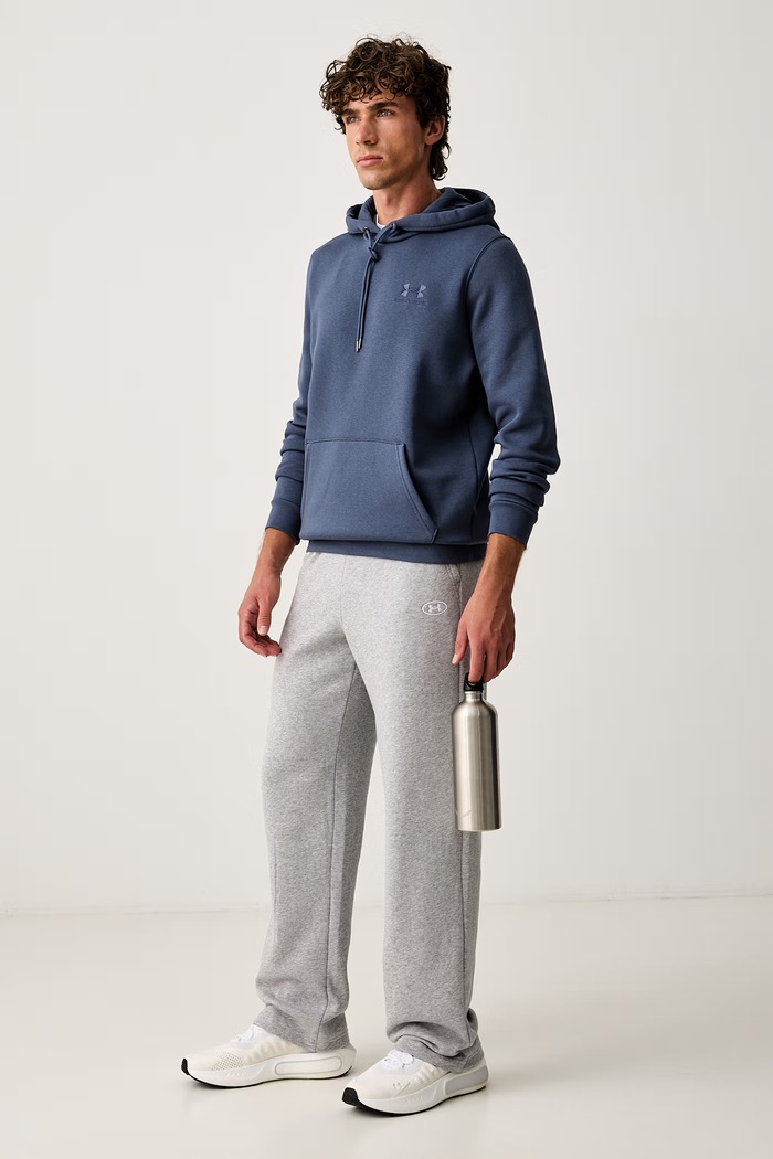Under Armour Spodnie dresowe męskie z bawełną Rival 6013444 szary AW26