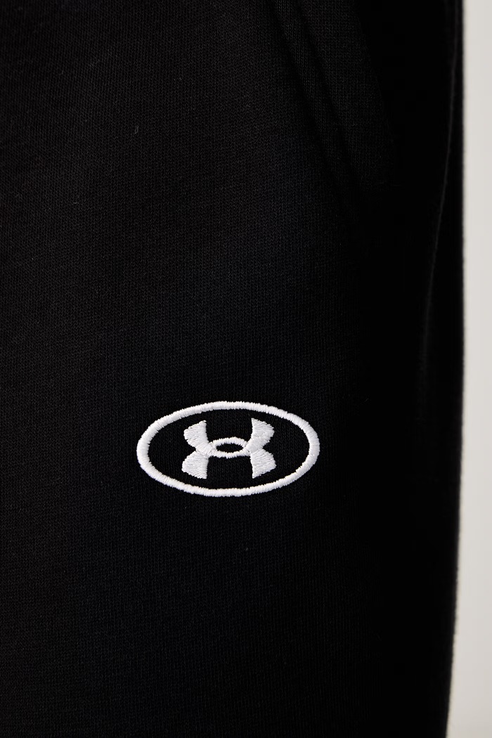 Spodnie dresowe męskie z bawełną Rival Under Armour 6013444 czarny