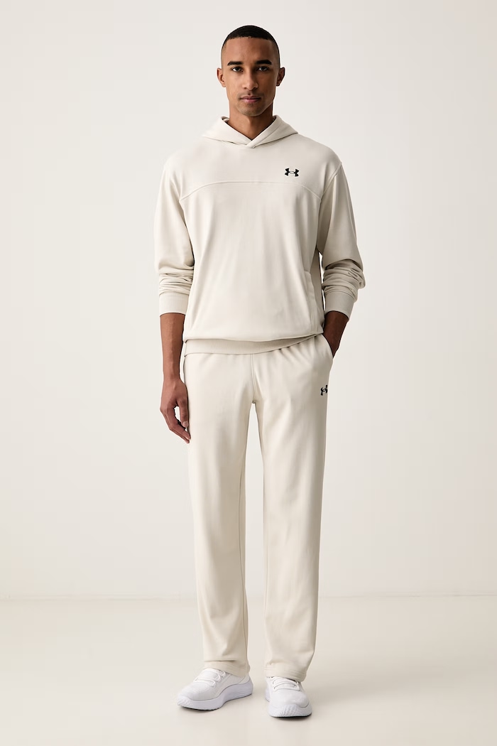 Under Armour Spodnie treningowe męskie z bawełną Rival 6009344 beżowy AW26