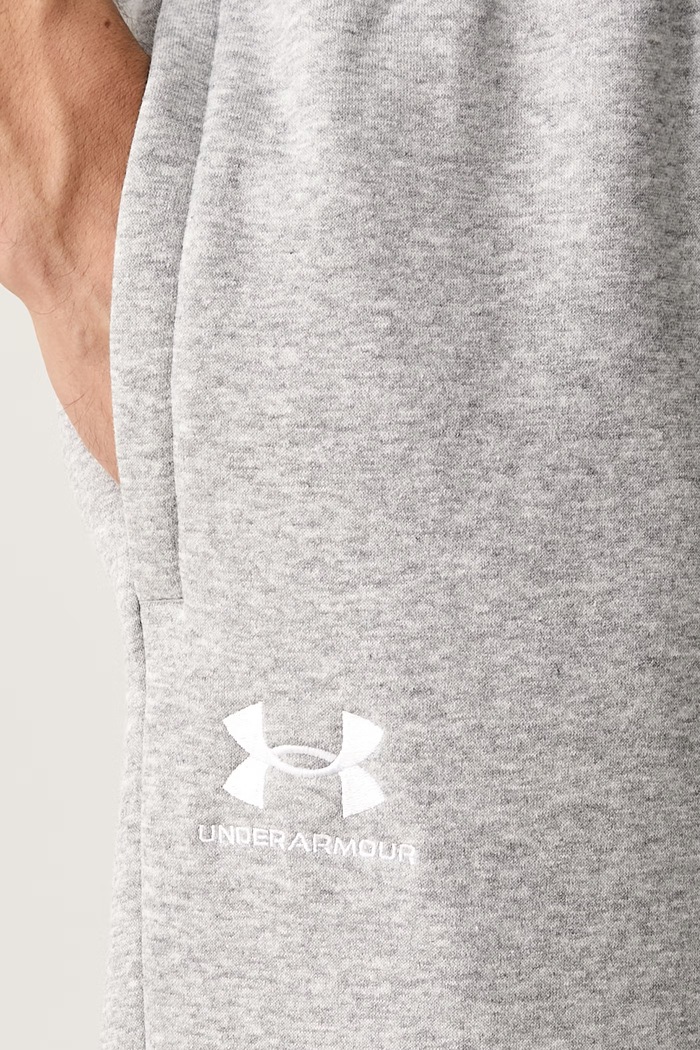 Under Armour spodnie treningowe męskie z bawełną Icon szary 1384034