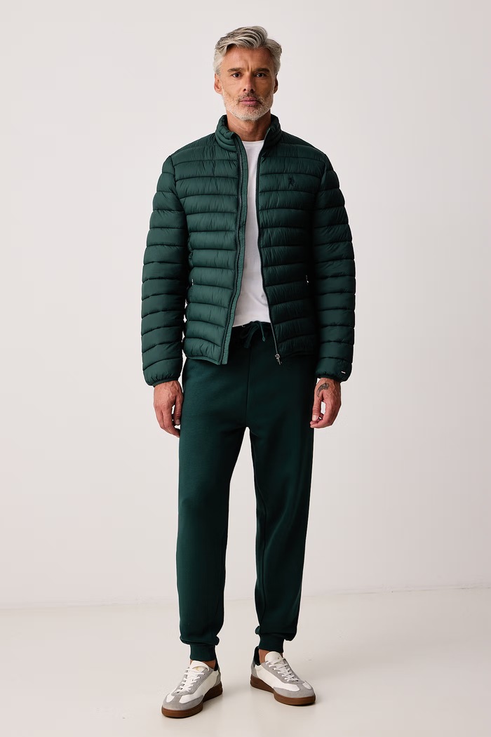 U.S. Polo Assn. Teplákové nohavice pánske s bavlnou DHM BB MUP3532 zelená AW26
