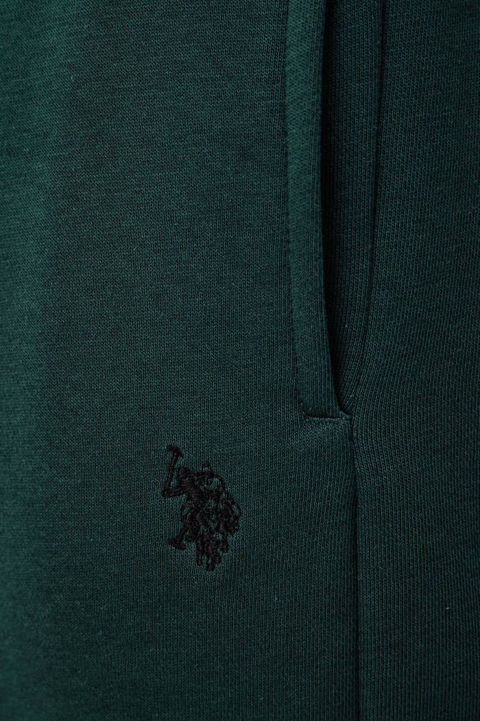 Teplákové nohavice pánske s bavlnou DHM BB U.S. Polo Assn. MUP3532 zelená