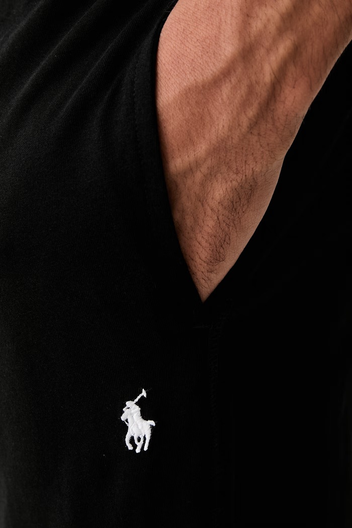 Polo Ralph Lauren spodnie piżamowe męskie bawełniane czarny 714899511