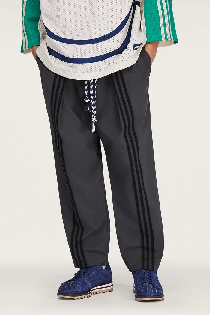 adidas Originals Clot x Edison Chen spodnie z bawełną męskie szary KG4269