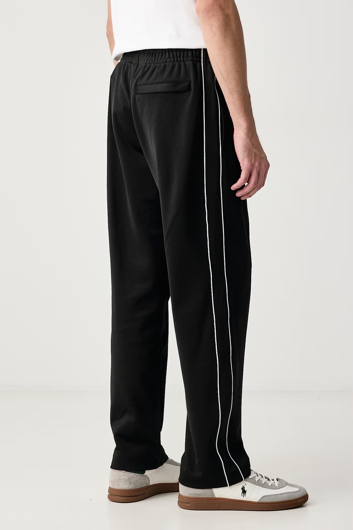 Odzież Lacoste Spodnie dresowe męskie z bawełną XH0628 czarny