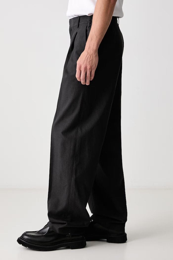 Spodnie straight z wełną męskie MM6 Maison Margiela SH0KA0074.M36006 szary