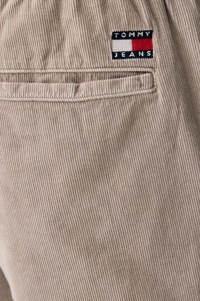 Spodnie męskie sztruksowe Tommy Jeans DM0DM23537 beżowy