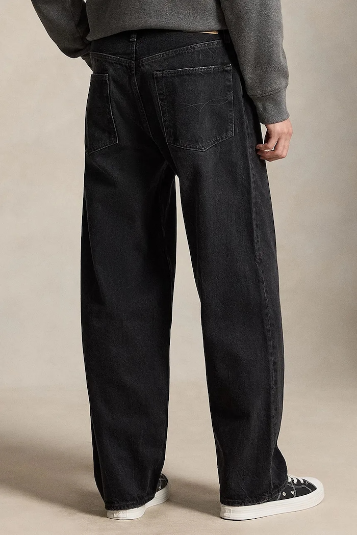 Polo Ralph Lauren Spodnie męskie bawełniane 710P04304 czarny AW26