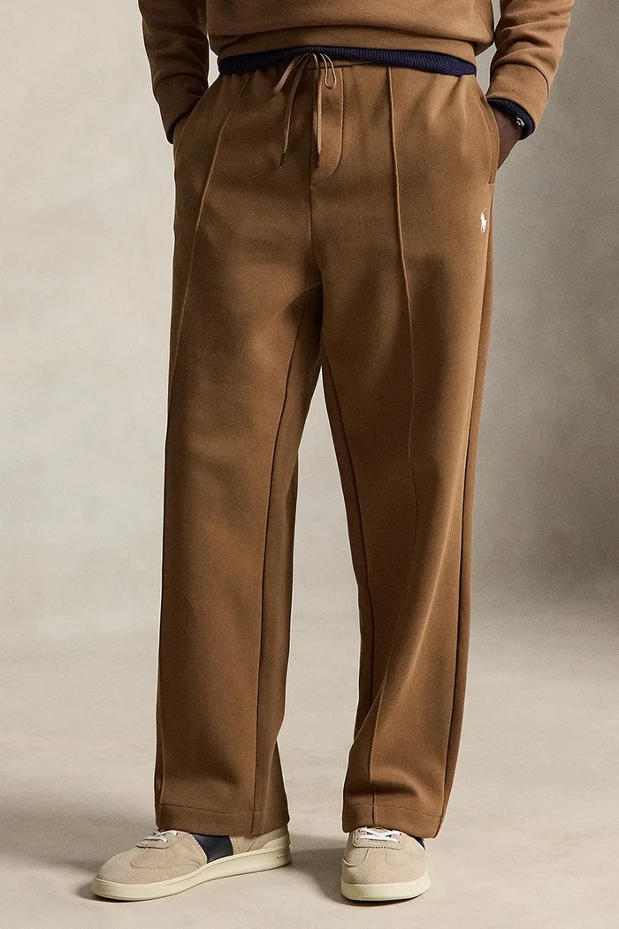 Polo Ralph Lauren spodnie dresowe męskie z bawełną brązowy 710B30262