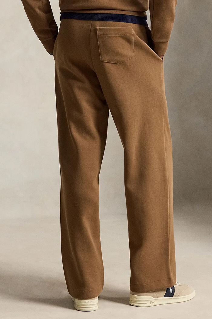 Polo Ralph Lauren spodnie dresowe męskie z bawełną 710B30262 brązowy AW26