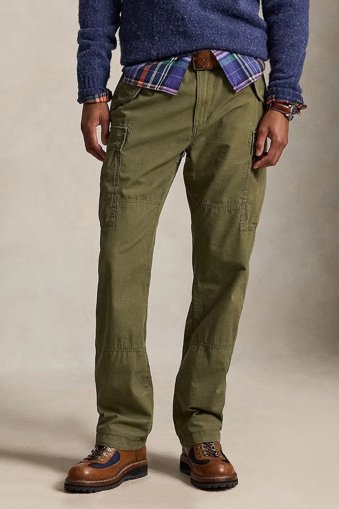Polo Ralph Lauren Spodnie cargo męskie bawełniane zielony 710B24586