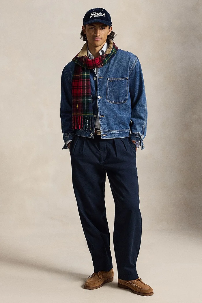 Odzież Polo Ralph Lauren Spodnie chinos damskie bawełniane 710B24582 granatowy