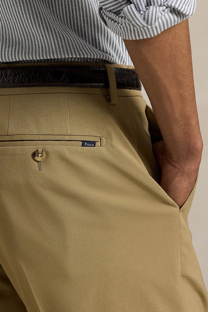 Spodnie chinos męskie z wiskozą Polo Ralph Lauren 710973864 beżowy