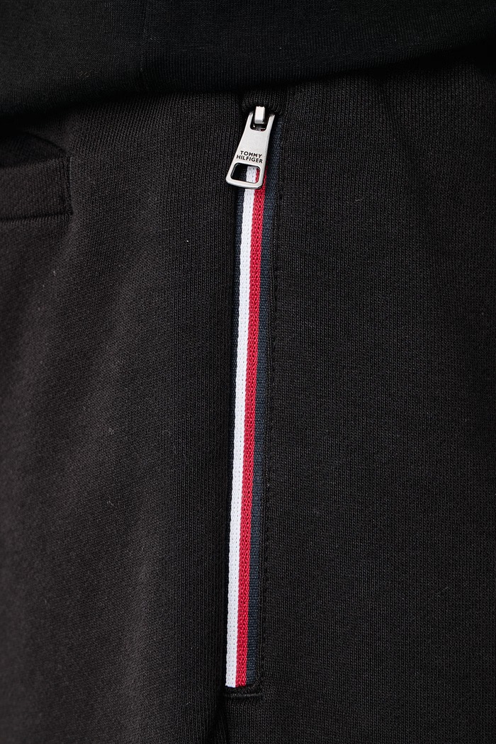 Παντελόνι επίσημο ανδρικό βαμβακερό Tommy Hilfiger MW0MW44991 μαύρο
