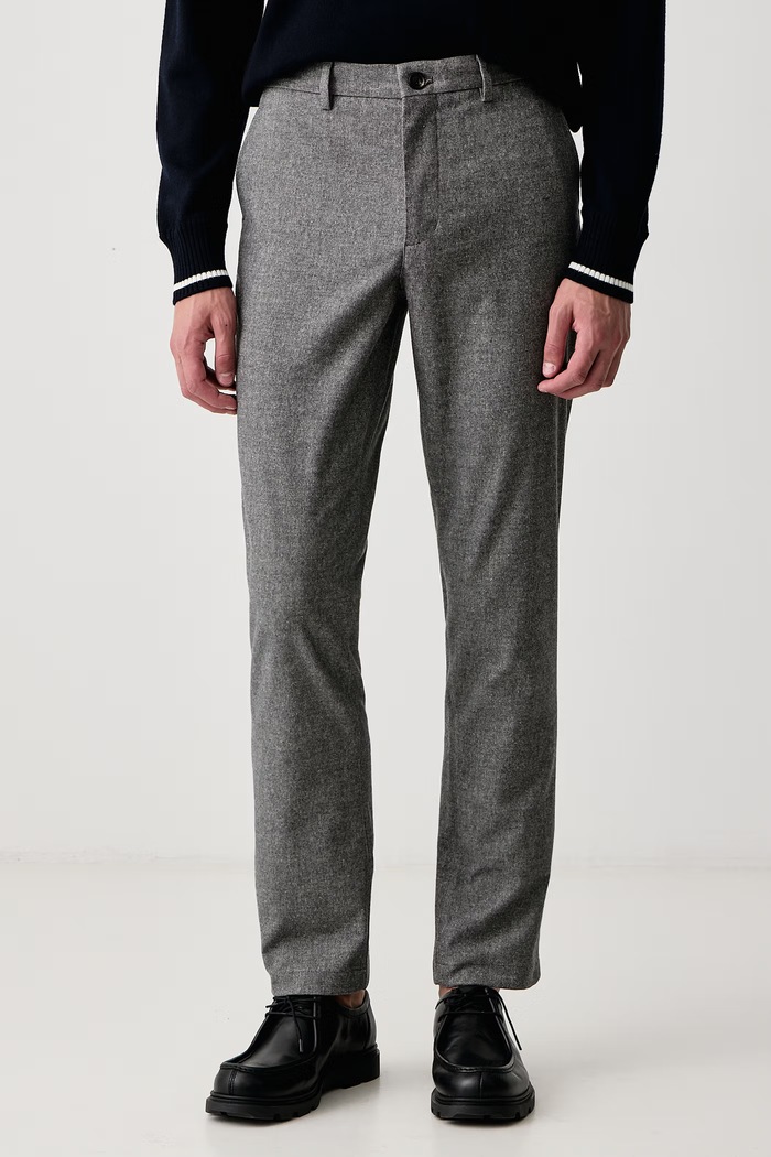 Tommy Hilfiger Панталон slim fit мъжки с памук сив MW0MW44823