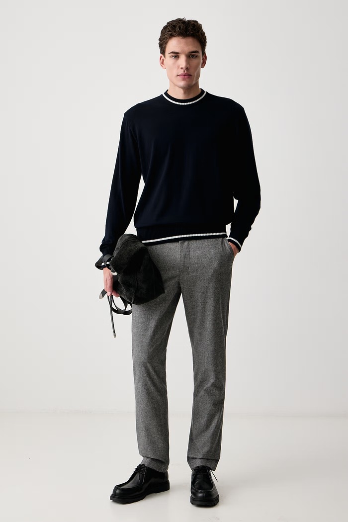 Tommy Hilfiger Панталон slim fit мъжки с памук MW0MW44823 сив AW26