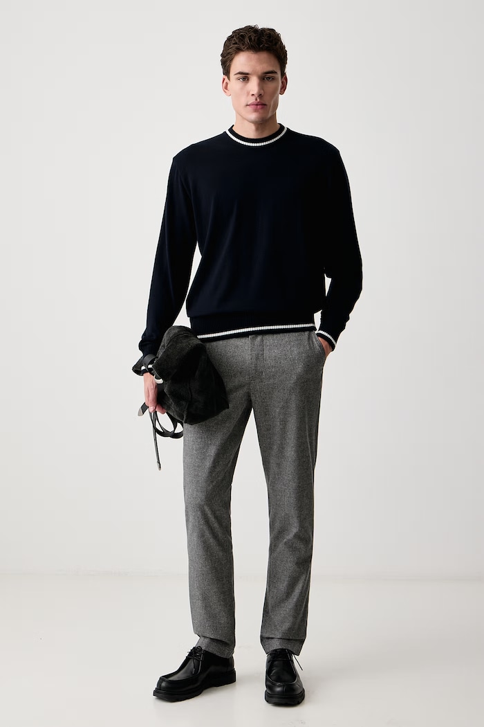 Tommy Hilfiger Панталон slim fit мъжки с памук MW0MW44823 сив AW26