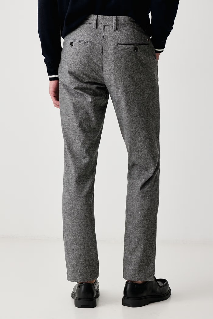 Дрехи Tommy Hilfiger Панталон slim fit мъжки с памук MW0MW44823 сив